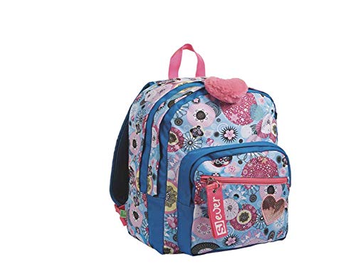 Seven Zaino Doppio Scomparto Ever, Zaino Bambini e ragazzi, Nero...