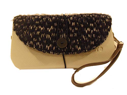 ju'sto POSH POCHETTE SCOCCA EVA GRIGIO CHIARO+CANVAS MULTICOLOR