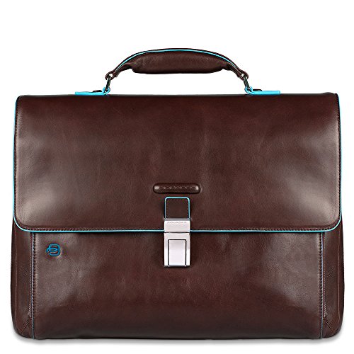Piquadro Messenger, Collezione Blue Square, 38 cm, Mogano