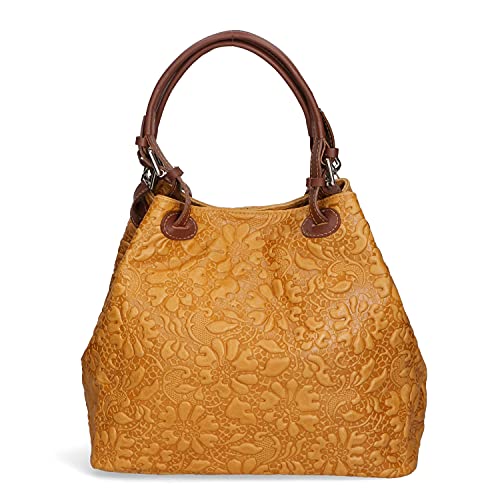 Chicca Borse Borsa a Mano Stampa Floreale da Donna con Tracolla in...