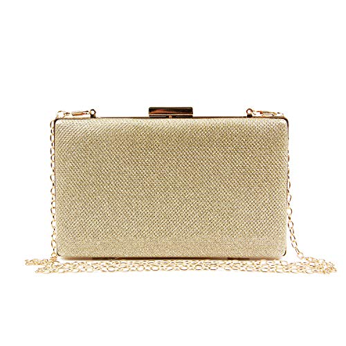 Jywmsc Pochette Oro Elegante, Clutch Donna Cerimonia Borsetta da Sera...
