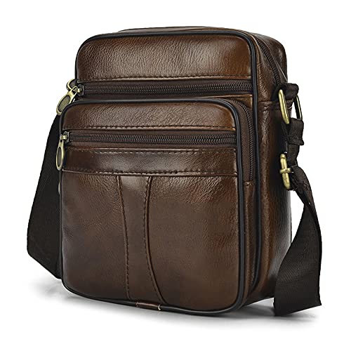 KSIBNW Borsello Uomo Tracolla Pelle, Vintage Borsa a Tracolla da...