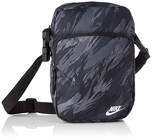 Nike NK Heritage CROSSBDY-FA21 AOP, Borsoni Uomo, Black/Black/White,...