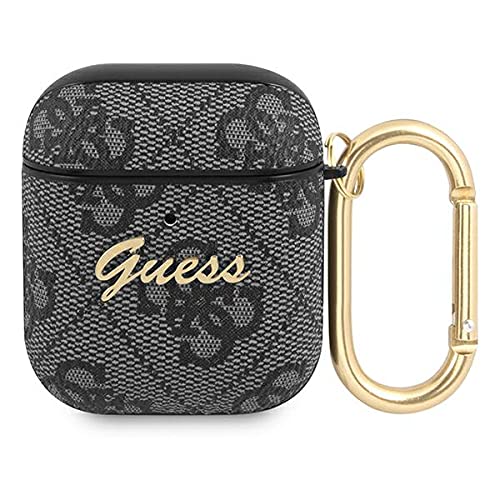 Guess GUA24GSMK Custodia per AirPods grigio 4G Script Metal Collection