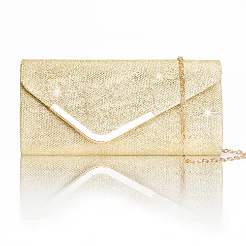 Larcenciel Pochette Donna, Lucide Paillettes Borse da Sera con Catena...