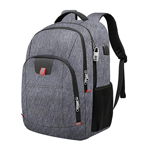 Zaino antifurto per computer portatile, zaino per lavoro, con porta di...