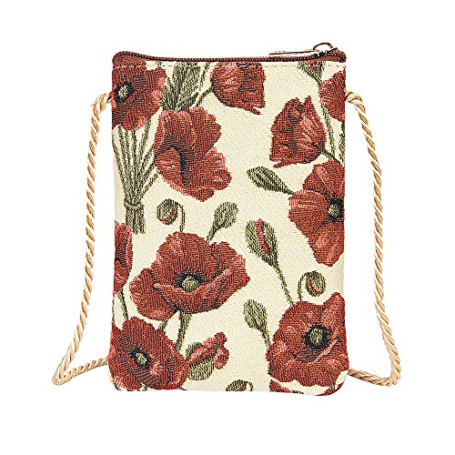 Signare Tapestry - Mini borsa a tracolla per telefono, borsa per...