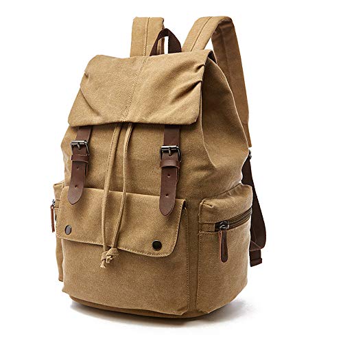 Rufun Zaino Canvas Vintage per Laptop Zainetto Escursionismo Viaggio...