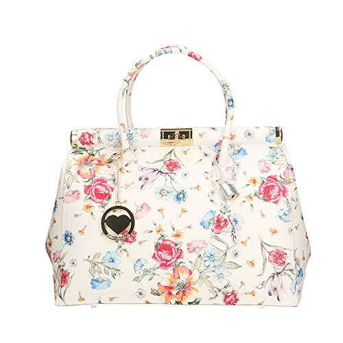 Chicca Borse Bag Borsa Bauletto a Mano in Pelle Made in Italy 35x22x15...