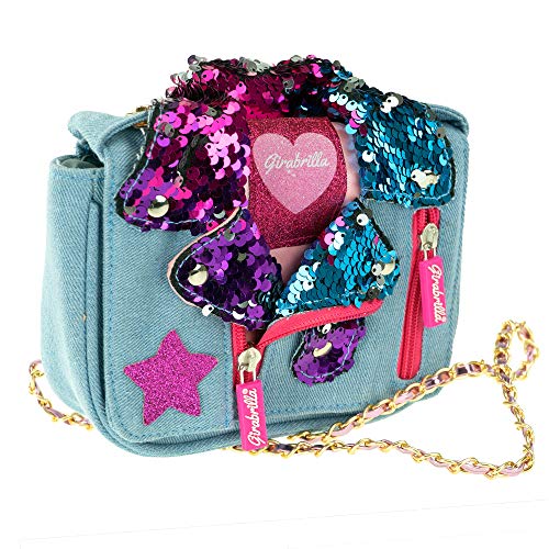 Girabrilla- Tracolla Jeans e Paillettes Giocattolo, Colore, Taglia...
