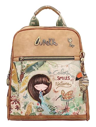 Anekke - Zaino Donna - Realizzato in finta pelle con doppio scomparto...