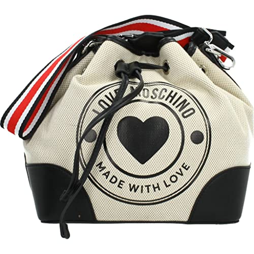 Love Moschino, BORSA A SPALLA Donna, Beige, Taglia unica