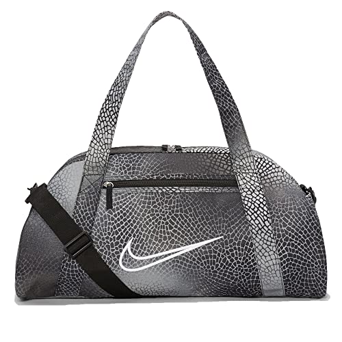 Nike Gym Club AOP - Borsone da allenamento da donna, 24 l, Nero/grigio...