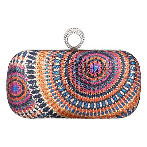 UBORSE Pochette Donna Elegante Paillettes, Clutch Cerimonia Borsetta...
