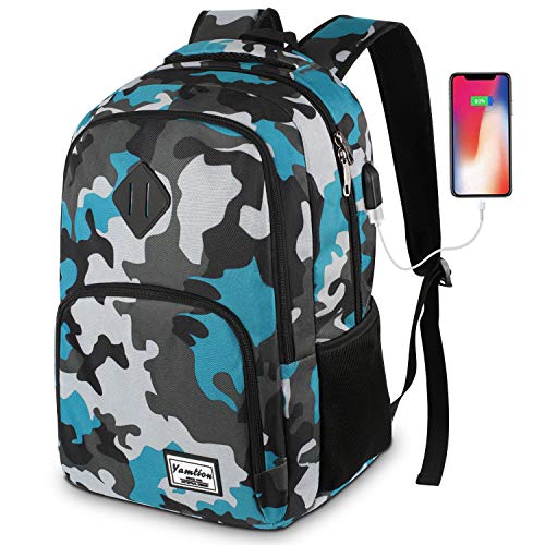 YAMTION Zaino Porta pc con Porta di Ricarica USB,Zaino Scuola...