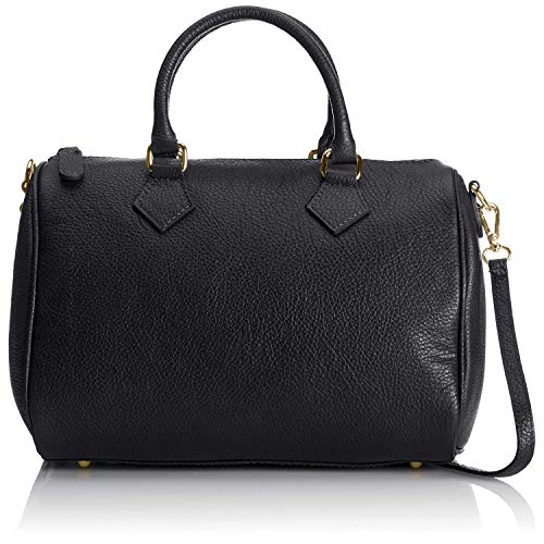 Chicca Borse Borsa a mano bauletto da donna con tracolla in pelle...