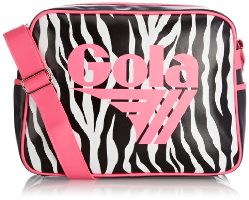 Gola Portafoglio Safari Redford per ragazze, Nero/Fucsia/Zebra