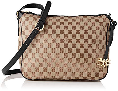 piero guidi Cross Body, Borsa a Tracolla Donna, Nero (Nero), 30x24x12...