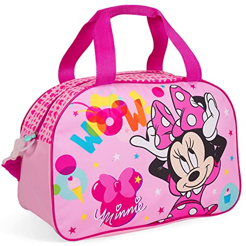 PERLETTI Borsone Palestra Minnie Bambina Rosa con Stampa - Borsa...