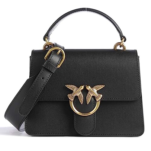 Pinko Love One Top Handle Mini Light, Borsa Donna, Z99Q_Nero-Antique...