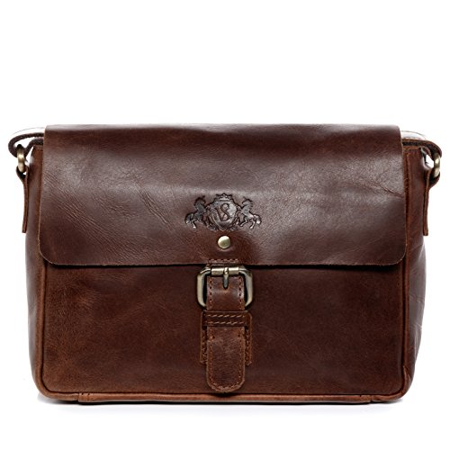 SID & VAIN Borsa messenger vera pelle vintage YALE piccolo I borsa a...