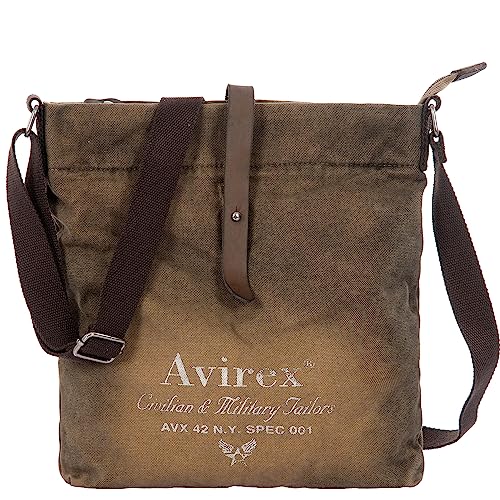 Avirex Collezione 140506, Tracolla Piatta Chiusa con Lampo, Cross-body...