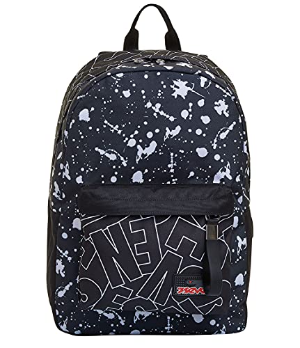 Seven Zaino Ischoolpack, Cool Type, Zaino Bambini e Ragazzi, Nero,...