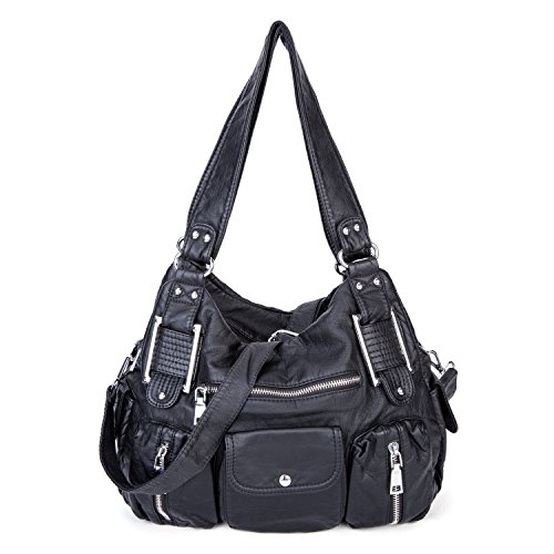 VINBAGGE Borsa Tracolla Donna Grande,Borsa Vintage Donna Borsa Manici...