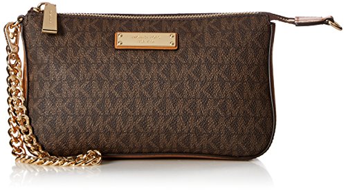 Michael Kors Jet Set, POUCHETTE A Catena MD Donna, Brown, Medium