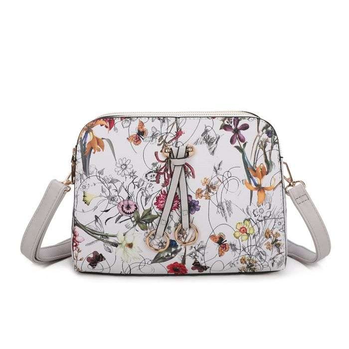Fontanella Fashion Borsa a tracolla da donna a tre scomparti con...