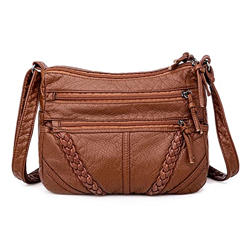 FANDARE Retrò Borsa a tracolla Donne Borsa a Mano Impermeabile PU...