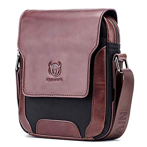 BAIGIO Borsello Uomo Pelle Borsa a Tracolla Vintage Borsa a Spalla...