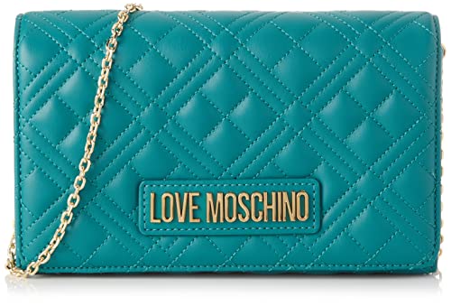 Love Moschino JC4079PP0FLA0, Borsa a Spalla, Donna, Verde, Taglia...