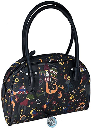 piero guidi Borsa A Mano Bauletto Grande Donna Nero Profondo Magic...