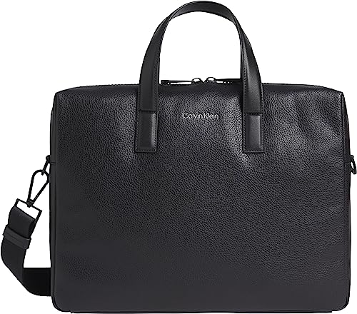 Calvin Klein Must Borsa per Notebook Uomo, CK Black, One Size