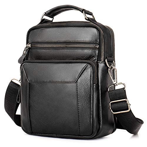 BAIGIO Borsello Uomo Pelle Borsa a Tracolla Vintage Borsa a Spalla...