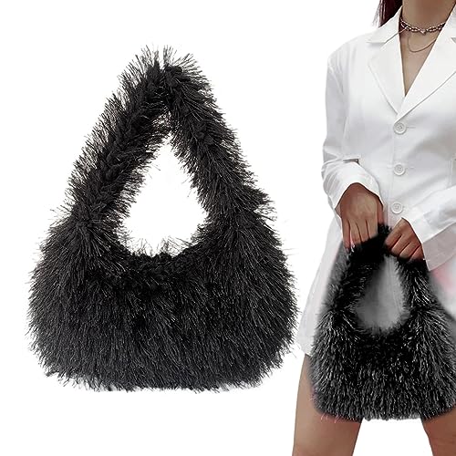 Borsa pelosa da donna,Borse in peluche | Borse in peluche color...