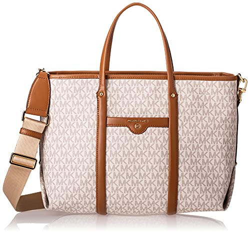 Michael Kors Beck, Borsa Shopper Conv MD Donna, Vanilla/ACRN, Medium