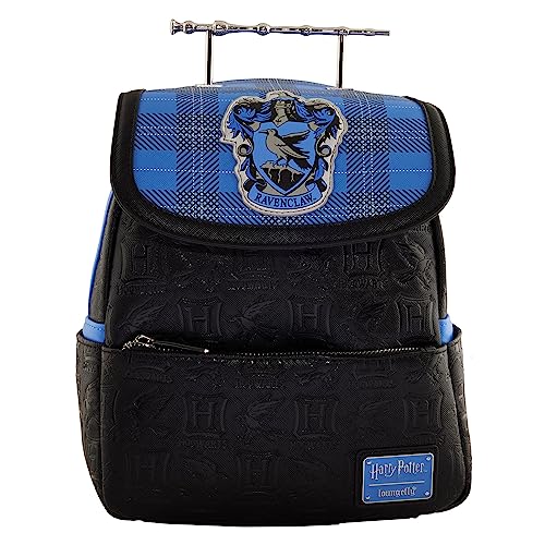Loungefly - Harry Potter - Ravenclaw Plaid Mini Backpack And Wand -...