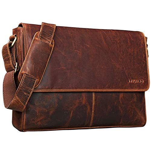 STILORD 'Oskar' Borsa messenger uomo donna in pelle Borsa a tracolla...