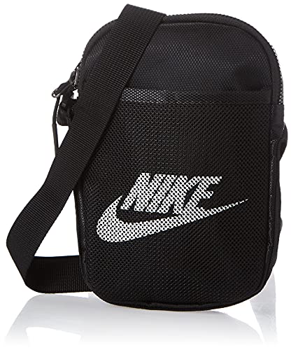 Nike Heritage Smit, Borse Unisex Adulto, Black/Black/White, Taglia...