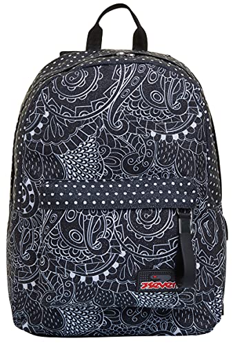 Seven Zaino Ischoolpack, Nero, Zaino Mono Scomparto Con Power Bank...