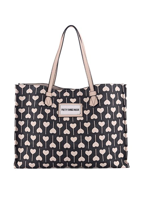 Le Pandorine Borsa shopper alice inside black