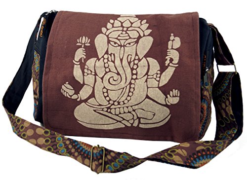 GURU SHOP Schultertasche, Hippie Tasche, Goa Tasche - Braun,...