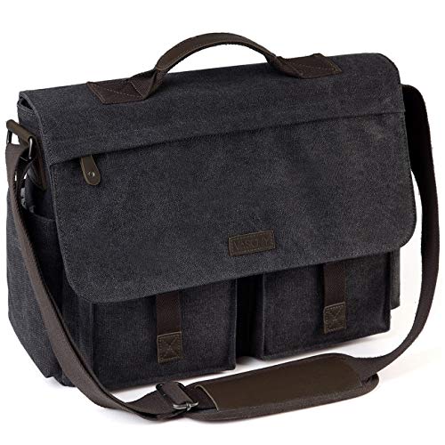 VASCHY Borsa Tracolla Uomo, Borsa PC 17 Pollici Ventiquattrore Uomo...