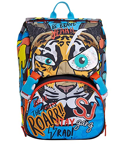 SJ Gang Zaino Scuola Estensibile, Cuccioli da SJ, Multicolore, Bambini...