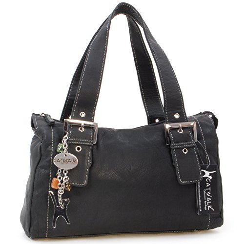 Catwalk Collection Handbags - Vera Pelle - Borsa a Spalla/Borse a Mano...