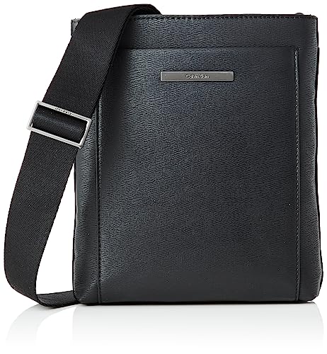 Calvin Klein Flatpack Moderno in Metallo, Crossover Uomo, CK Nero, OS