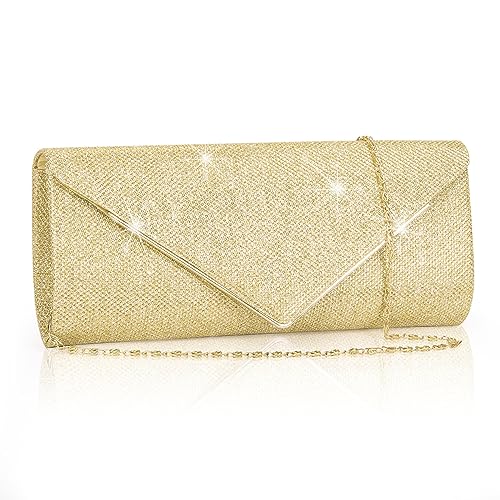 Larcenciel Pochette Donna, Glitterata Borsa da Sera Borsa a Tracolla...