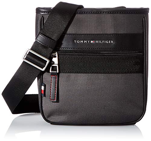 Tommy Hilfiger Elevated Nylon, Borsa Uomo, Pewter Grey, One Size